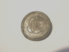 BOUTON DE LIVRÉE ANCIEN / INITIALES R + C / diamètre : 25mm