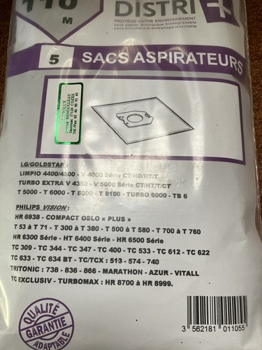 Sac aspirateur lot 2 - sac,