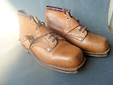 Ancienne chaussure ski vintage marque samar chaussure militaire military shoes
