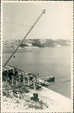 Yougoslavie, Pêcherie de thons (Croatie), 1957  Vintage silver print.  Tirage 