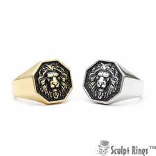 Bague chevalière tête - , de