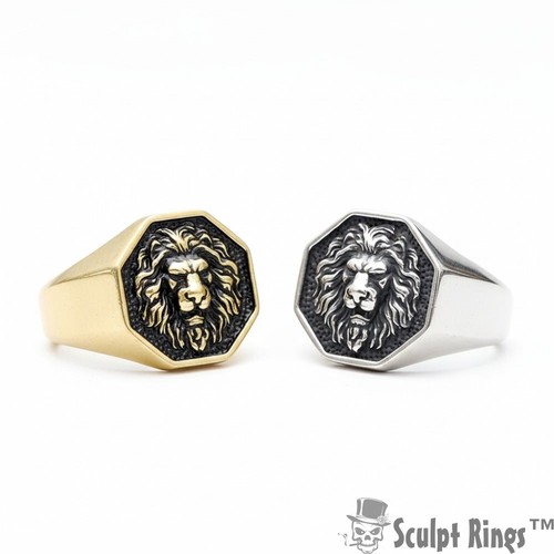 Bague chevalière tête - , de