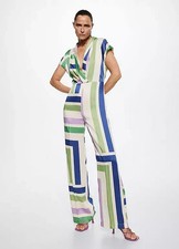 Mango Cris Combinaison Satinée Une Pièce (fmn9-12)