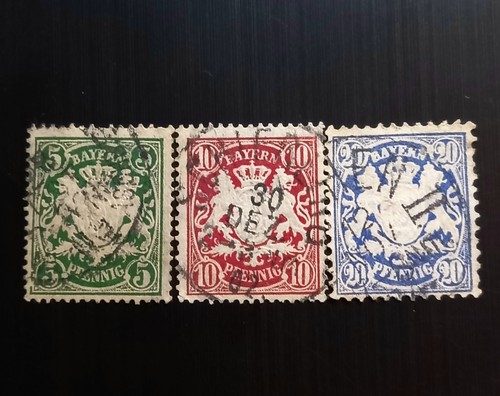 Timbres bavière 1876 coat - 1876, of