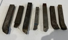 Lot de 7 barreaux de tournage à plaquette brasée divers 
