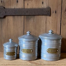 Série de 3 Pots à Epices Cuisine en Aluminium et Plaque Cuivre Riveté - Tournus
