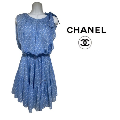 Robe été chanel bleu - robe, 34
