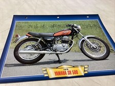 Yamaha SR500 1978 500 SR fiche carte moto passion collection Atlas 500Sr