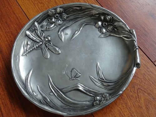 Ancien plat etain - en,