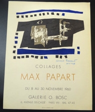 Rare Affiche Litho Exposition