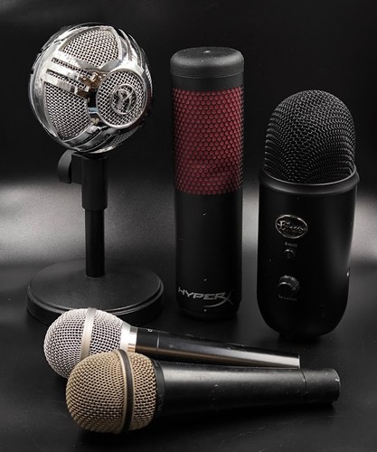 Lot microphones blue - lot, de