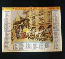 CALENDRIER ALMANACH DES POSTES ET TÉLÉGRAPHES 1997 DÉPARTEMENT HAUTE LOIRE