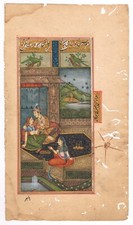Indien Peinture Miniature Un