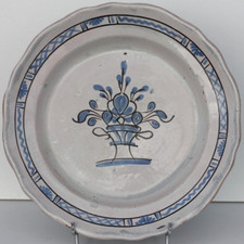 Plat cul noir - faience,