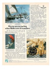 ROLEX Publicité 1987 Montre