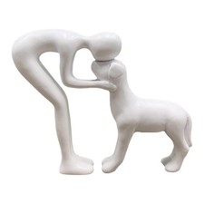 Statue Homme et Chien
