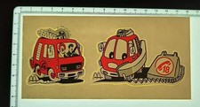Autocollant Sticker Vintage Pompier Et Mc Donald's 