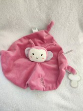 Doudou Plat Mouchoir rose