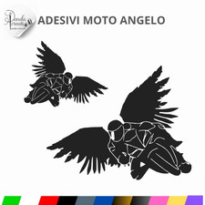 2 Stickers Ange Moto Ailes