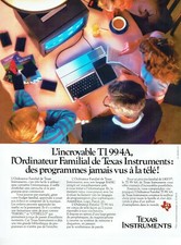 Publicité Advertising 120 1981 ordinateur familial Texas instruments Ti 99/4 A T
