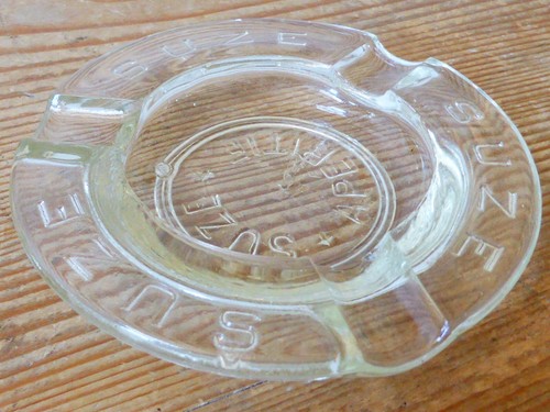 Cendrier suze verre moulé - verre,