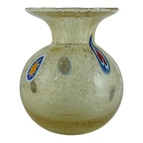 Vase verre murano jaune - vase, en