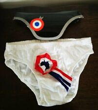 Vintage Années 70/80 Neuf Slip Blanc Homme France Humour Cadeau Mariage... LMP 