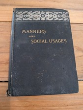 Manners And Social Usages 1887