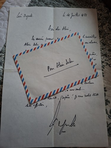 Très rare lettre écrite par