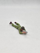 Figurine Soldat couché tireur mitraillette Armée Moderne Starlux Années 1970 80