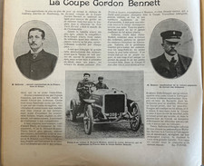 1904 COURSE AUTOMOBILE - LA COUPE GORDON BENNETT - THERY - SALLERON - ROUGIER