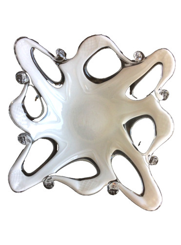 Panier bol verre opalin - panier,