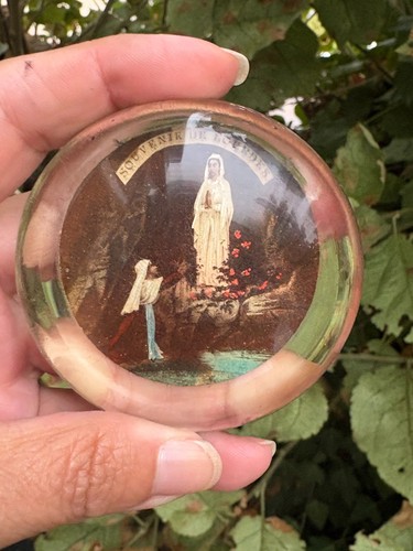 Ancien presse papier verre