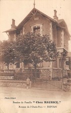 CPA 17 ROYAN PENSION DE FAMILLE CHEZ MAURICE AVENUE DE L'OASIS PARC (cpa rare