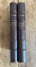 H.-F. AMIEL - FRAGMENTS D'UN JOURNAL INTIME 2 v./2  1885 RELIURE à coins