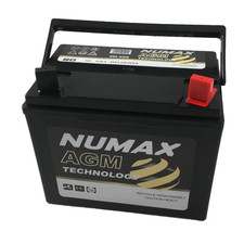 Batterie de tondeuse autoporté Numax Motoculture U1R9 895 AGM 12V 32Ah / 330A +