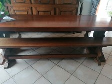 table monastère  bancs assortie