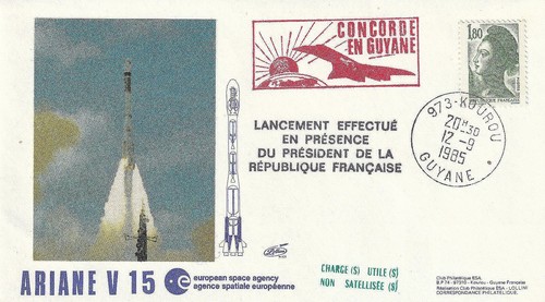 Esa enveloppe 1985 fusée - enveloppe,
