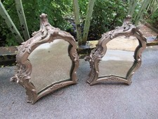 Ancien 2 Miroirs de table