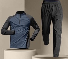 TrackSuit Running Training Suit Hommes Sports Chemises Hauts Pantalons Ensembles Vêtements de Sport Gym