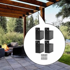 4 supports de pergola pour