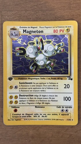 Carte pokémon magnéton 62 - carte,