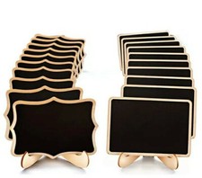 22pcs / Set Mini Tableaux Noirs Avec Des Chevalets De Soutien, Tableau Noir.