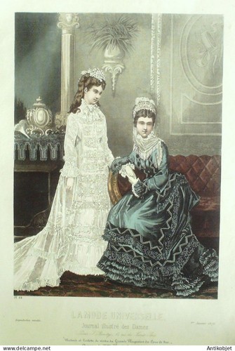 Gravure mode universelle 1874 - gravure,