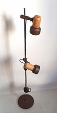 Lampadaire 2 spots orientables Années 70 hauteur 140,8 cm