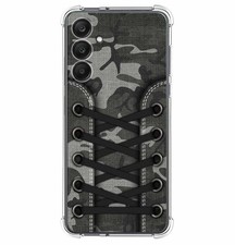 Coque Silicone Anti-chocs pour Samsung Galaxy A25 5G Design Chaussures 15 Motif