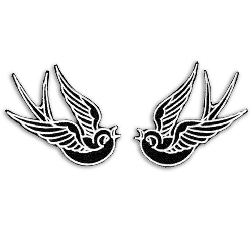 écussons patch hirondelles - 2,