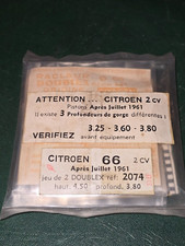segment racleur Citroën 2cv  Aprés Juillet 1961 Ref 2074