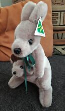 DDA/Peluche Kangourou Avec Son Bébé Australian Made Zoo Sydney  27cm
