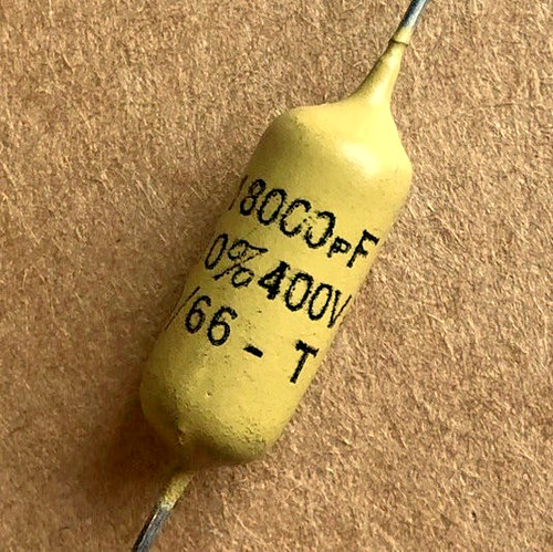 Condensateur mullard mustard - 1,